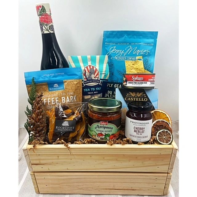 Wine and Cheese Basket Small